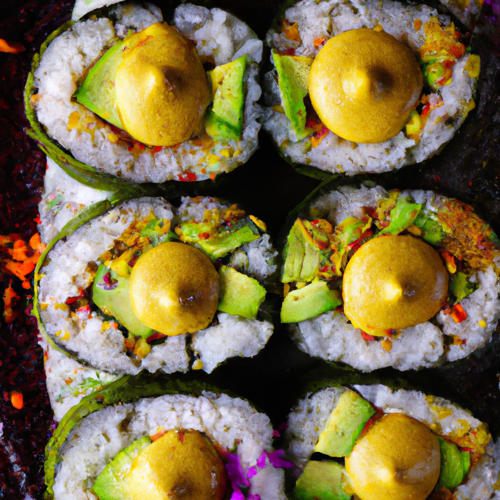Veggie Sushi Rolls With Pickled Ginger