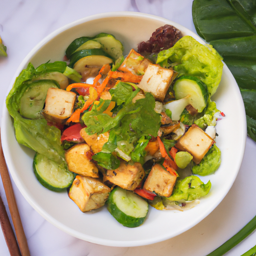 Vietnamese Lemongrass Tofu Salad