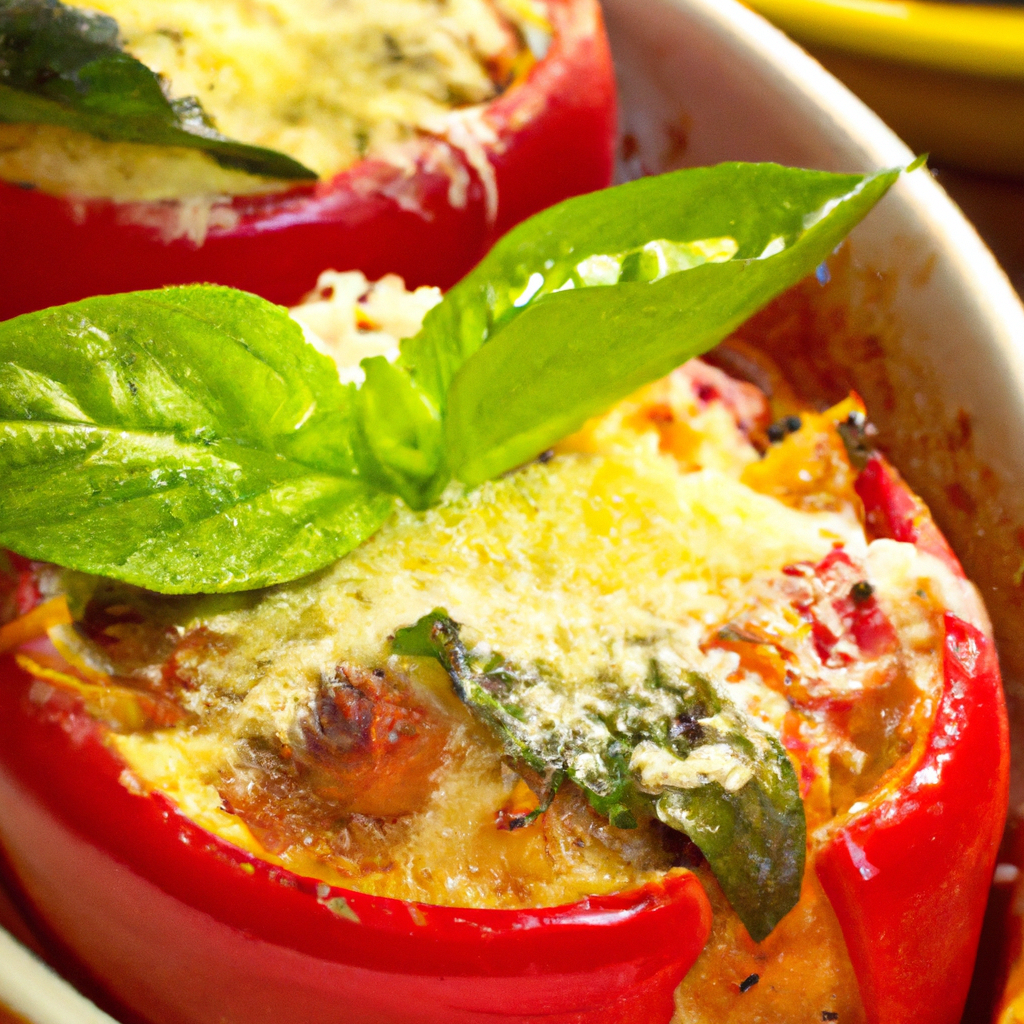 Ratatouille Stuffed Bell Peppers