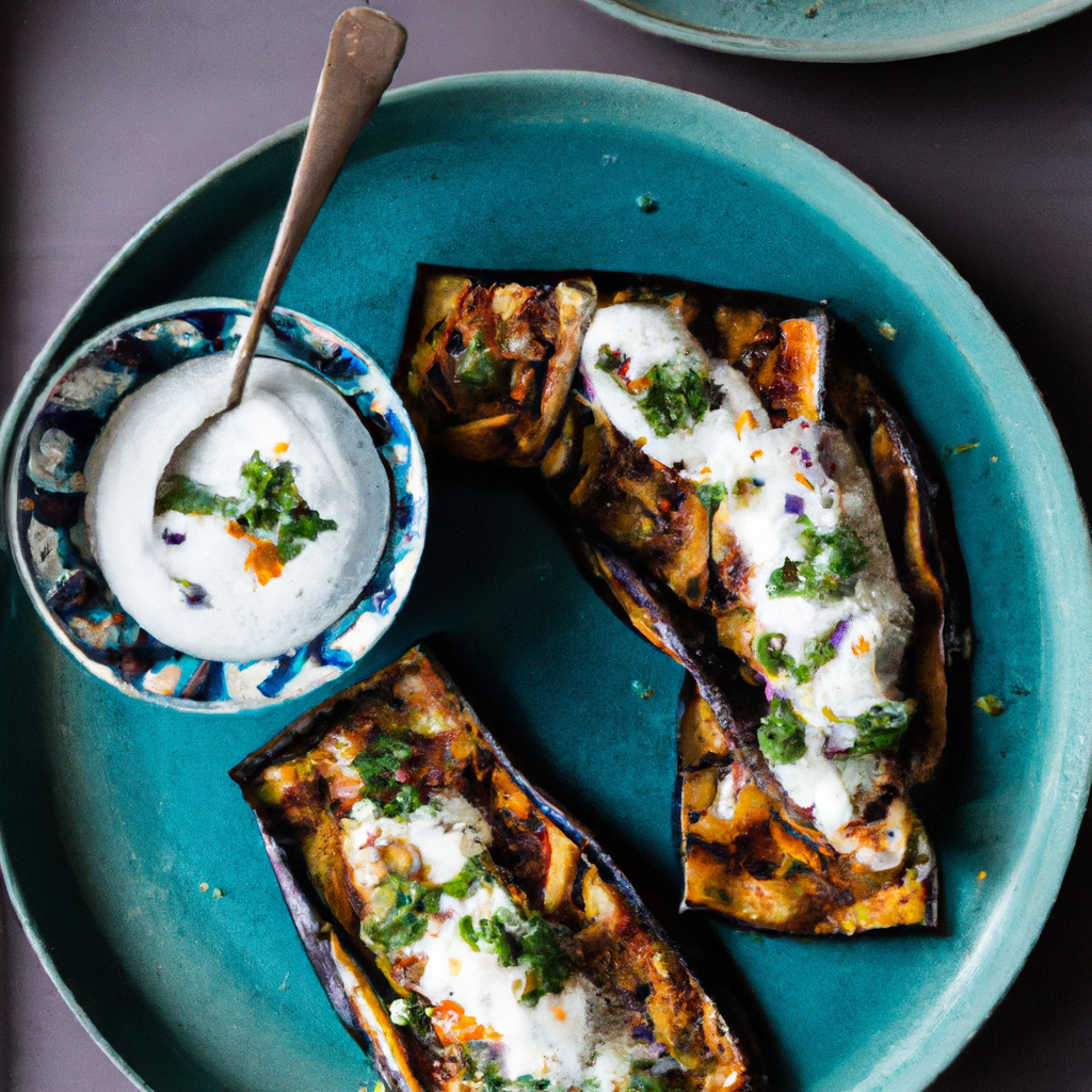 Eggplant And Yogurt Pide