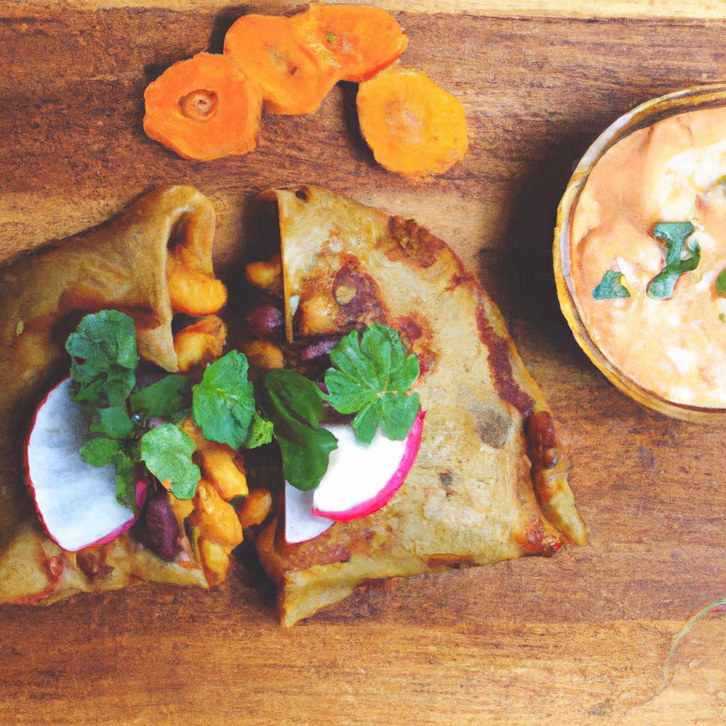 Roasted Sweet Potato And Black Bean Quesadillas