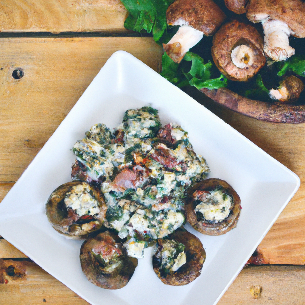 Greek Stuffed Mushrooms