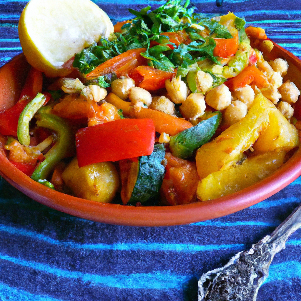 Vegetarian Moroccan Tagine With Couscous