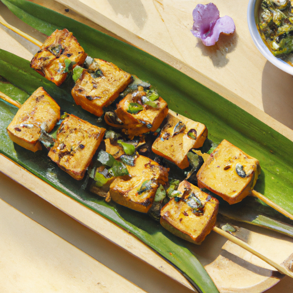 Vietnamese Lemongrass Tofu Skewers