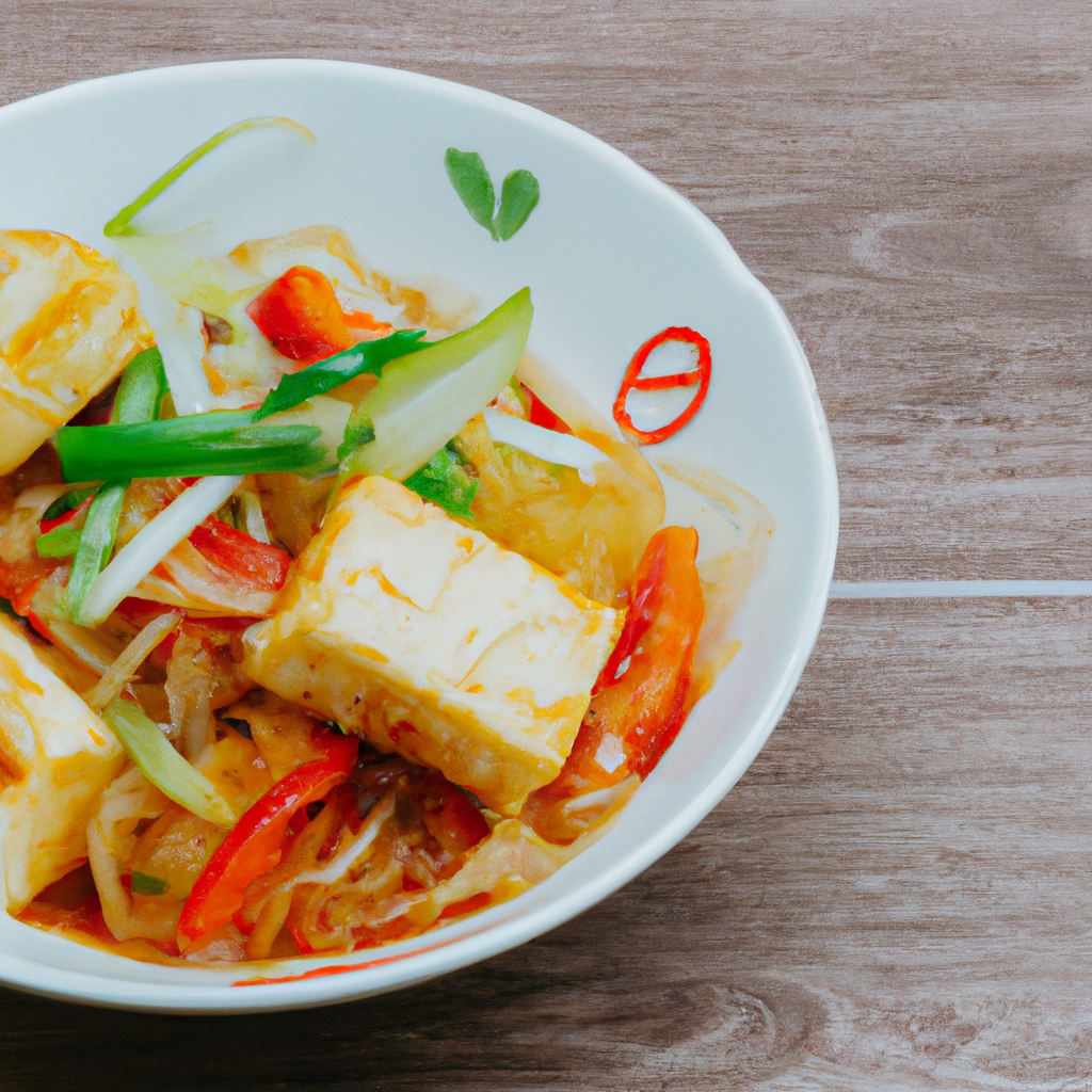 Vietnamese Stir Fried Rice Noodles With Tofu And Bok Choy