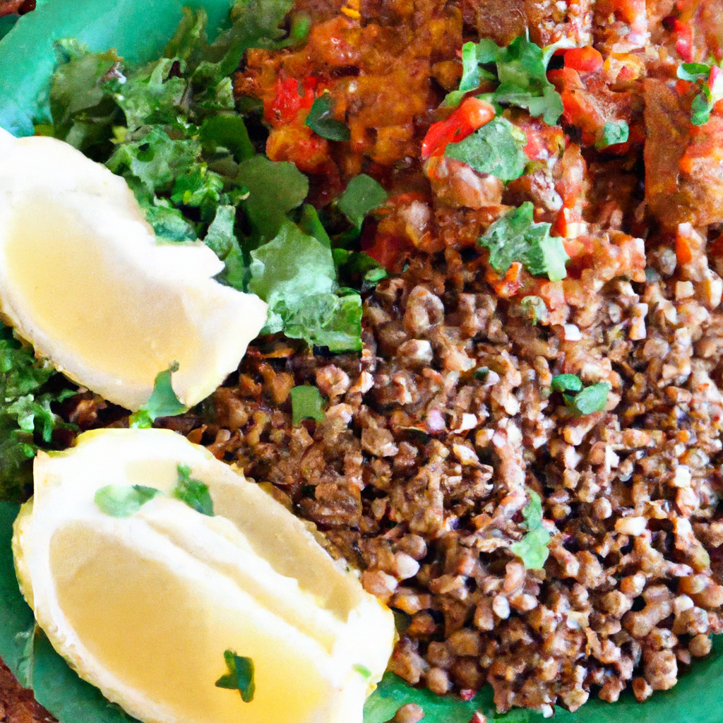 Misir Wot Bet Salata Spicy Lentil Stew With Salad