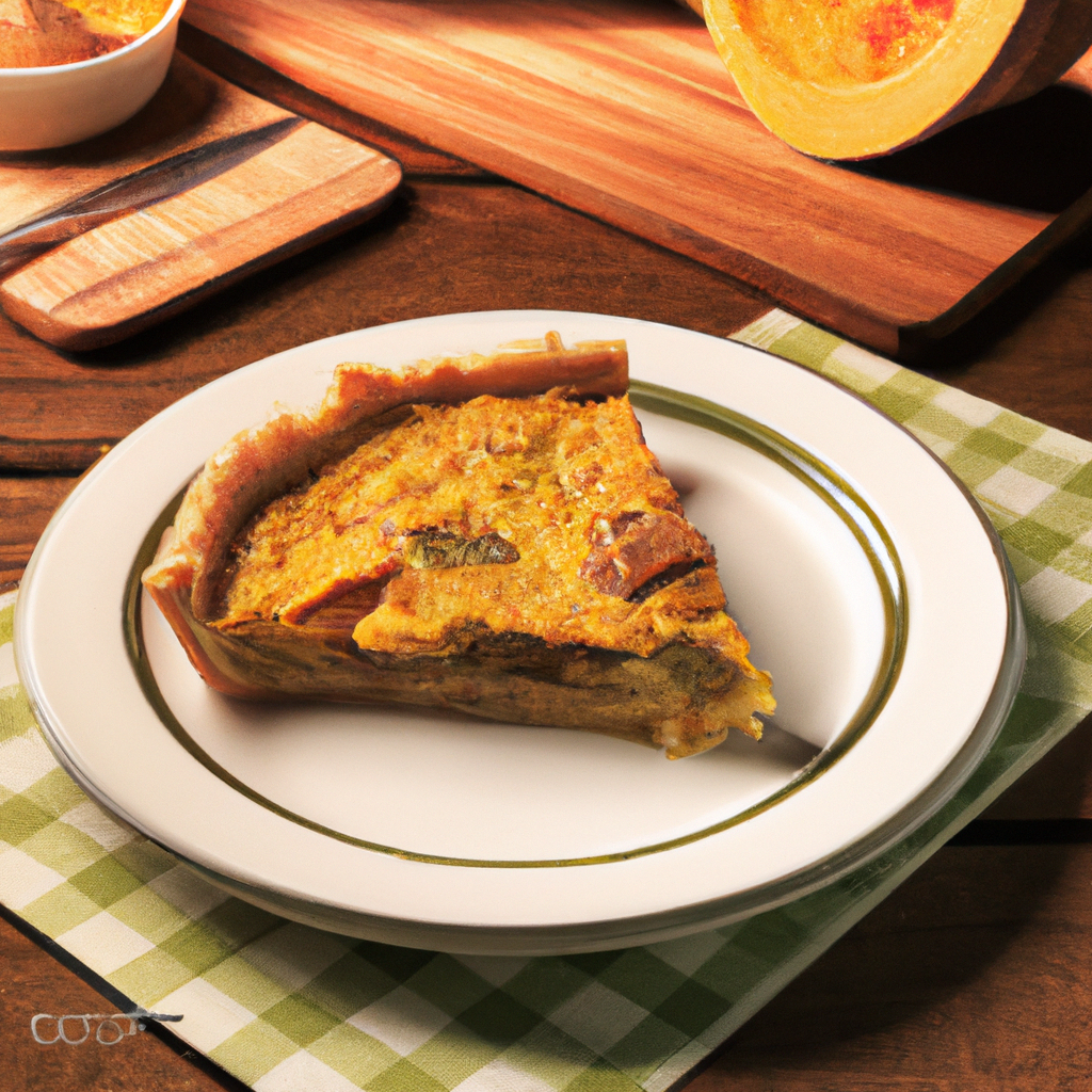 Torta De Ab&oacute;bora Com Queijo Pumpkin And Cheese Pie