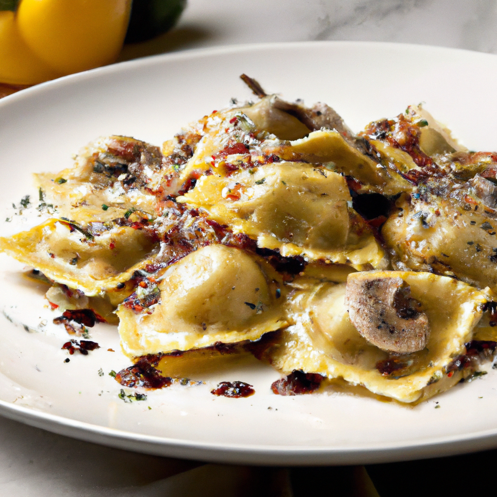 Portobello Mushroom Ravioli