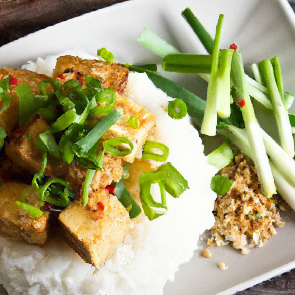 Crispy Tofu With Ginger And Scallions