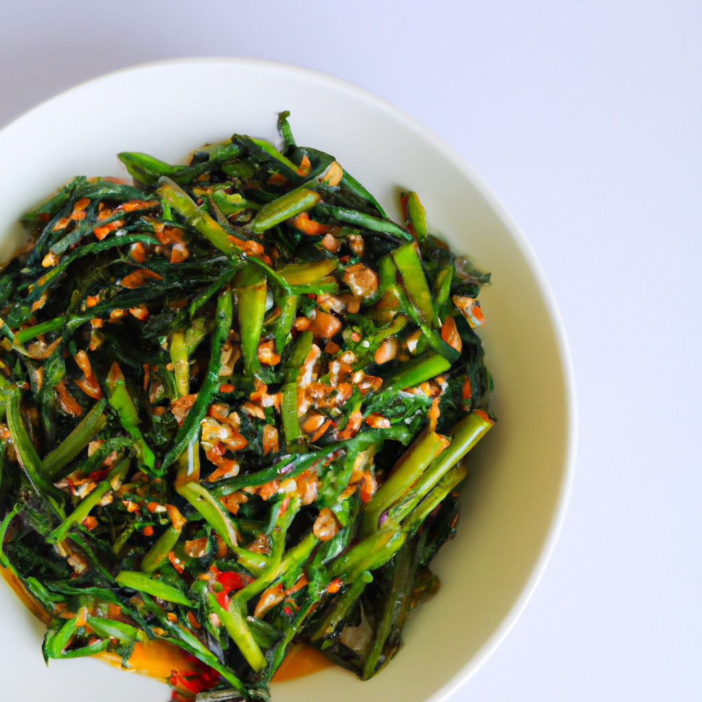 Stir Fried Morning Glory Rau Muong Xao Toi