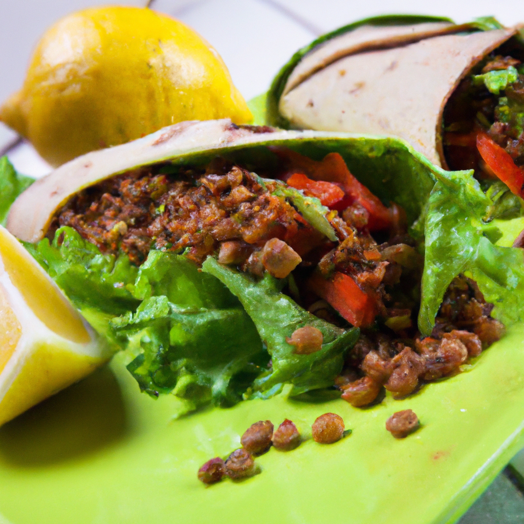 Caribbean Spiced Lentil Wraps