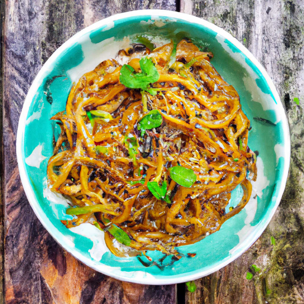 Vegetarian Honey Garlic Noodles