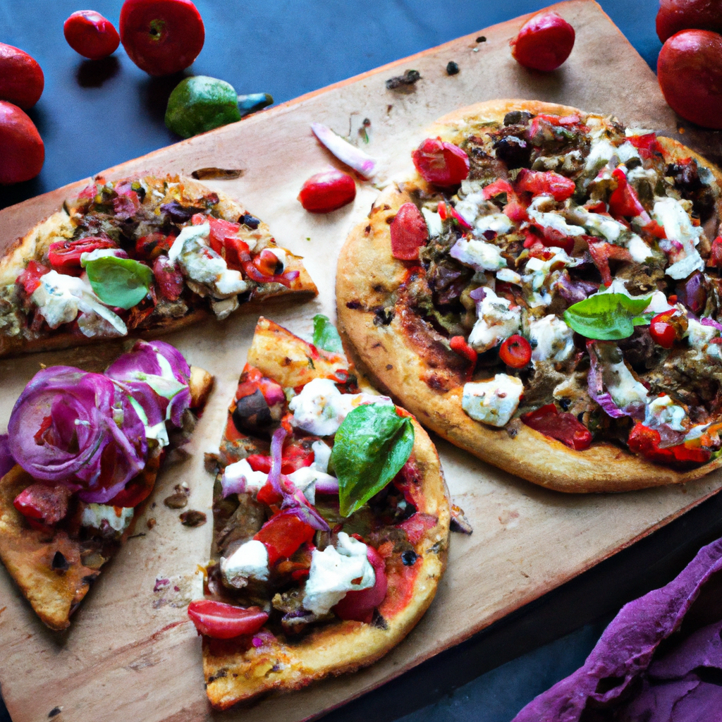 Pita Pizza With Tzatziki
