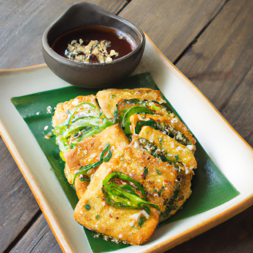 Korean Tofu And Vegetable Pancakes