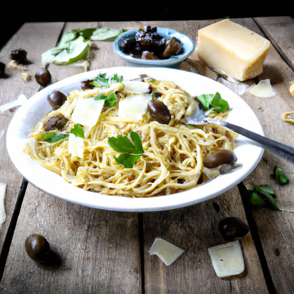 Spaghetti With Capers And Olives