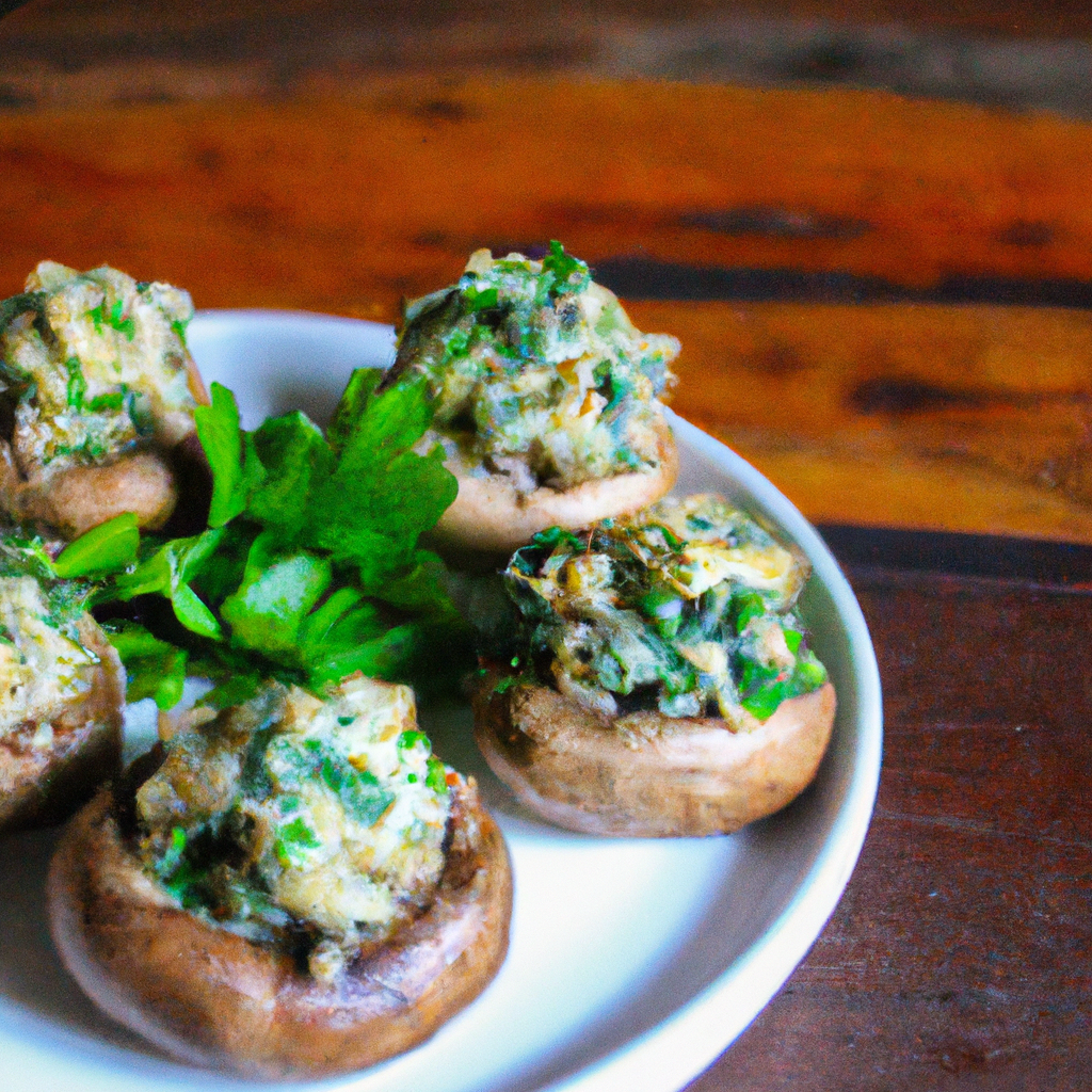 Spinach And Ricotta Stuffed Mushrooms