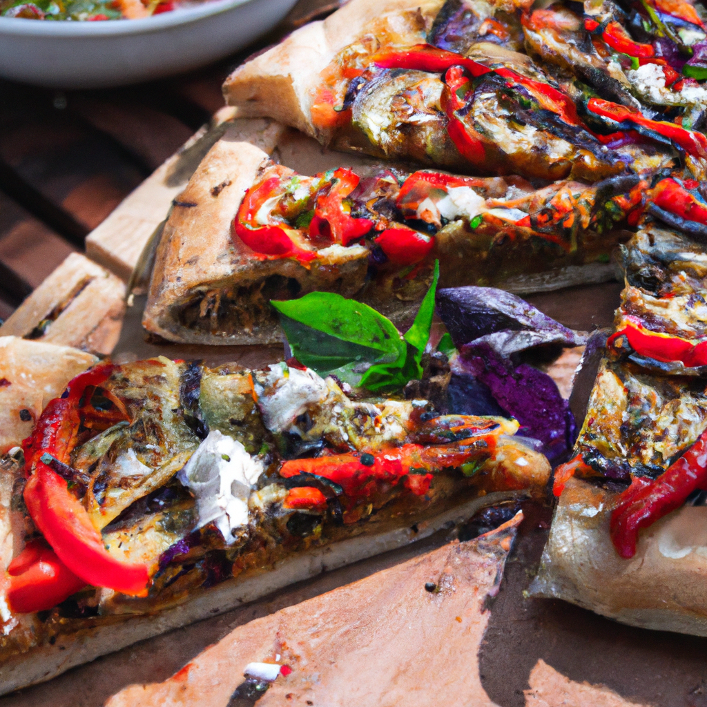 Grilled Vegetable Pide
