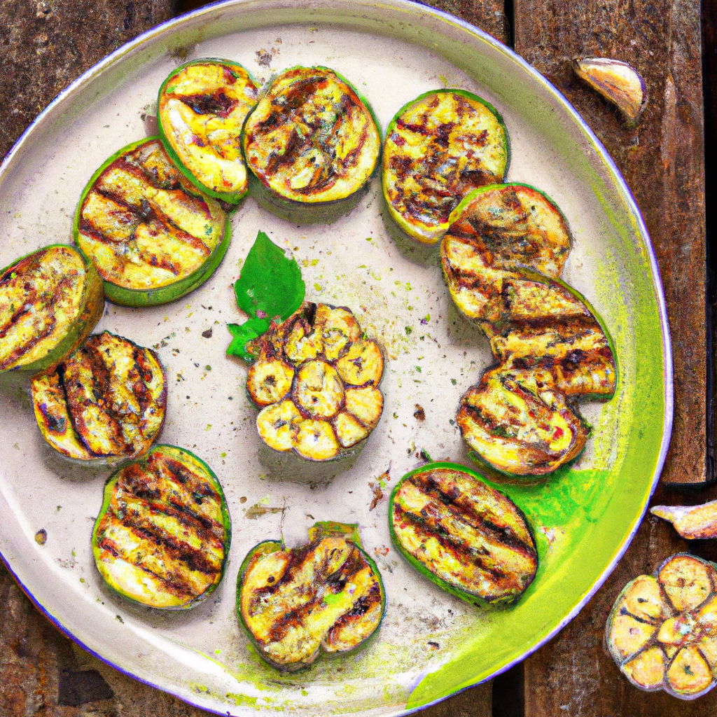 Grilled Zucchini With Garlic And Lemon