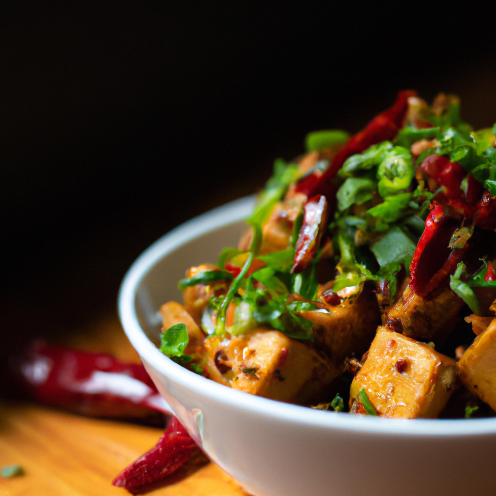 Stir Fried Tofu And Peppers