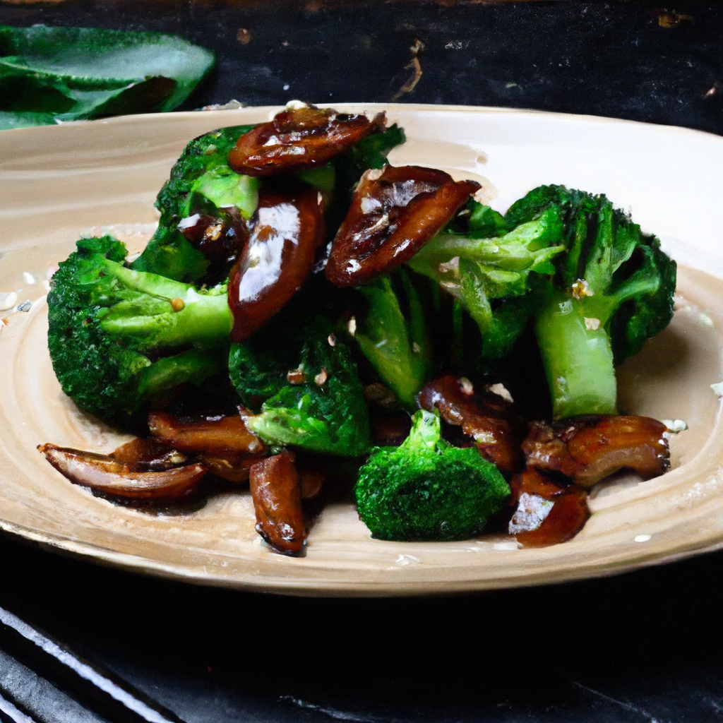 Stir Fried Broccoli And Mushrooms