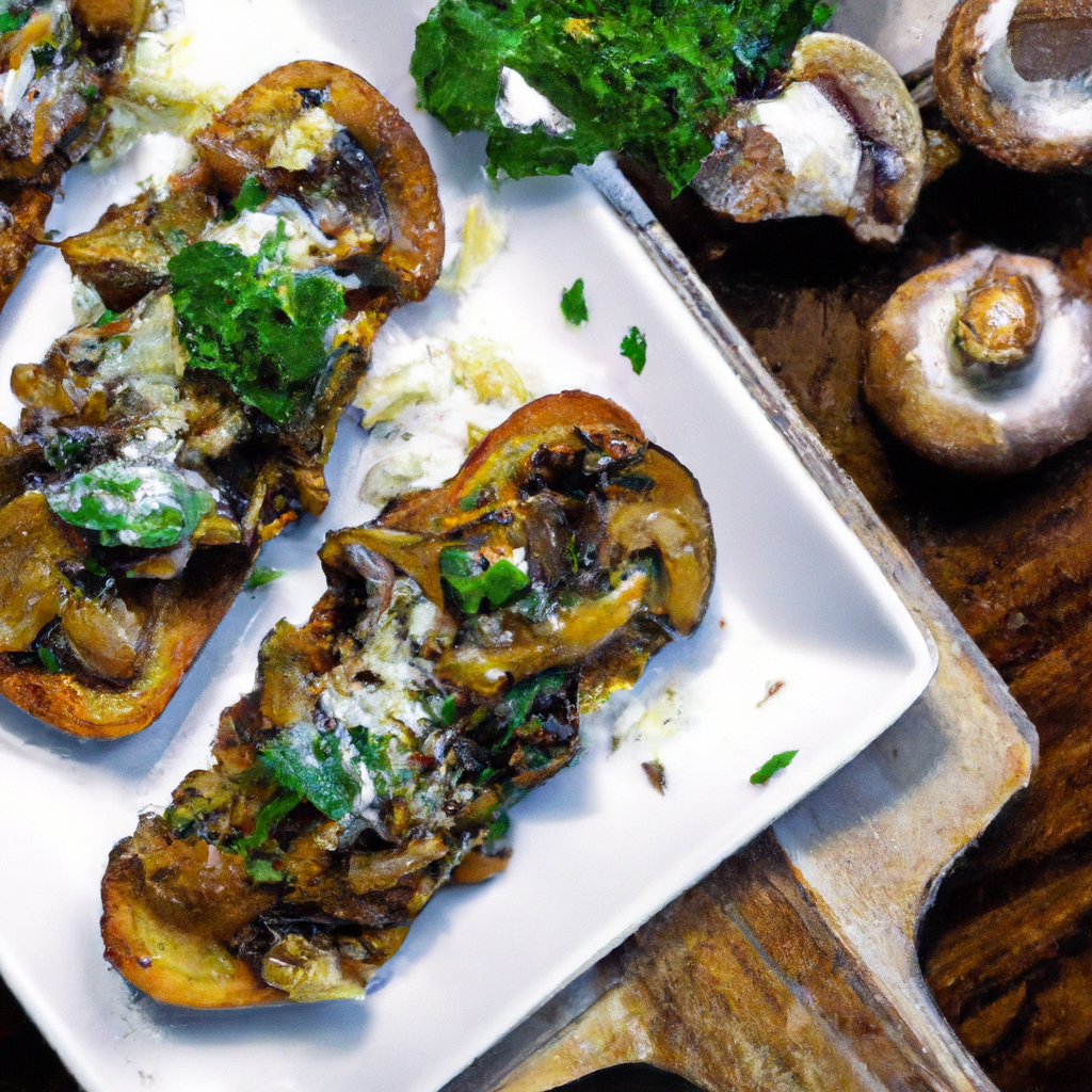 Mushroom And Spinach Crostini