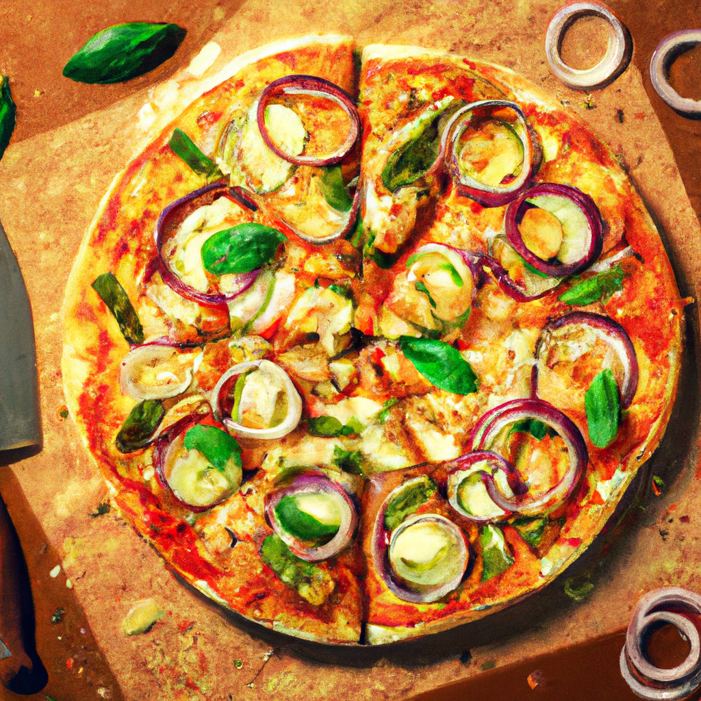 Veg Pizza With Indian Spices