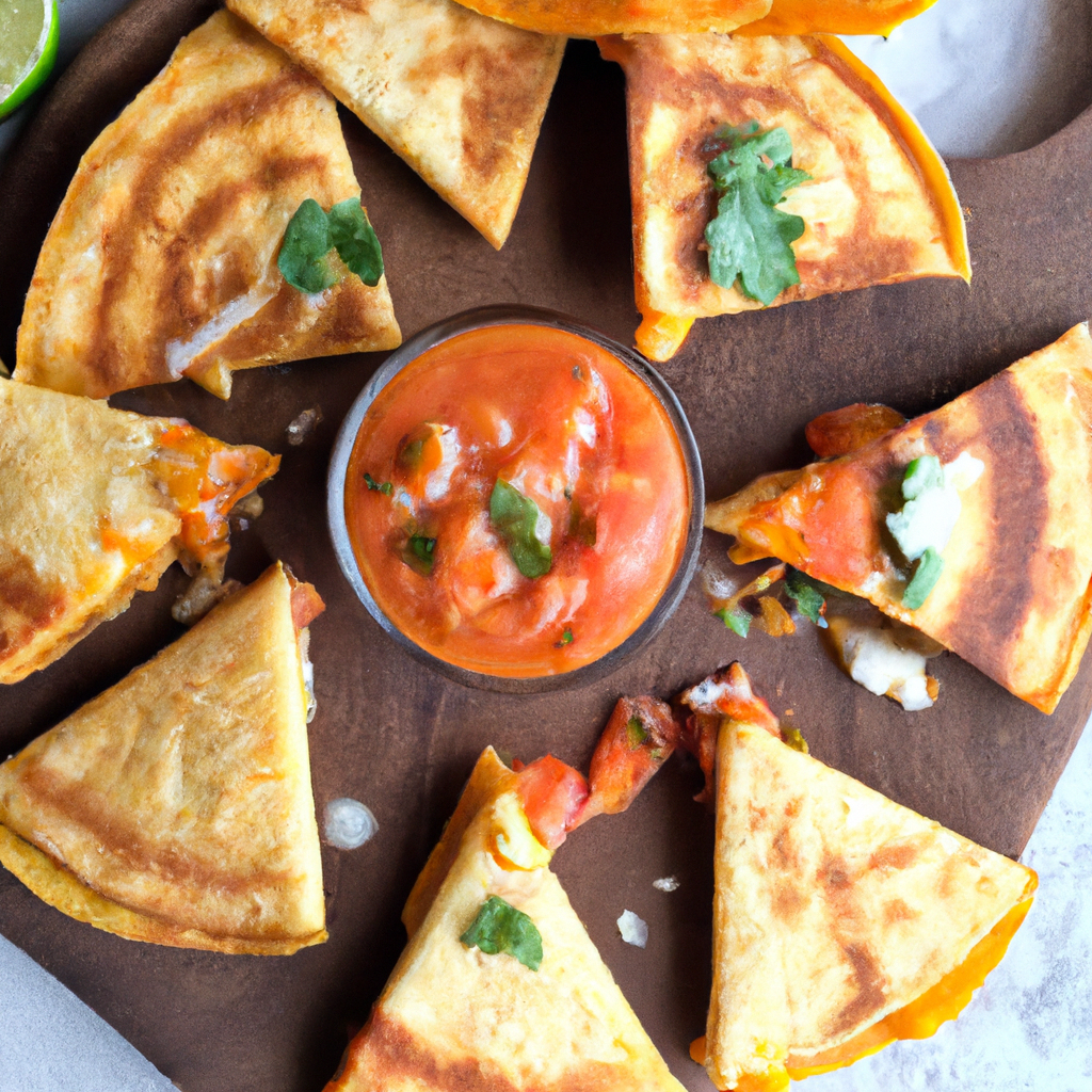 Black Bean And Spinach Quesadillas