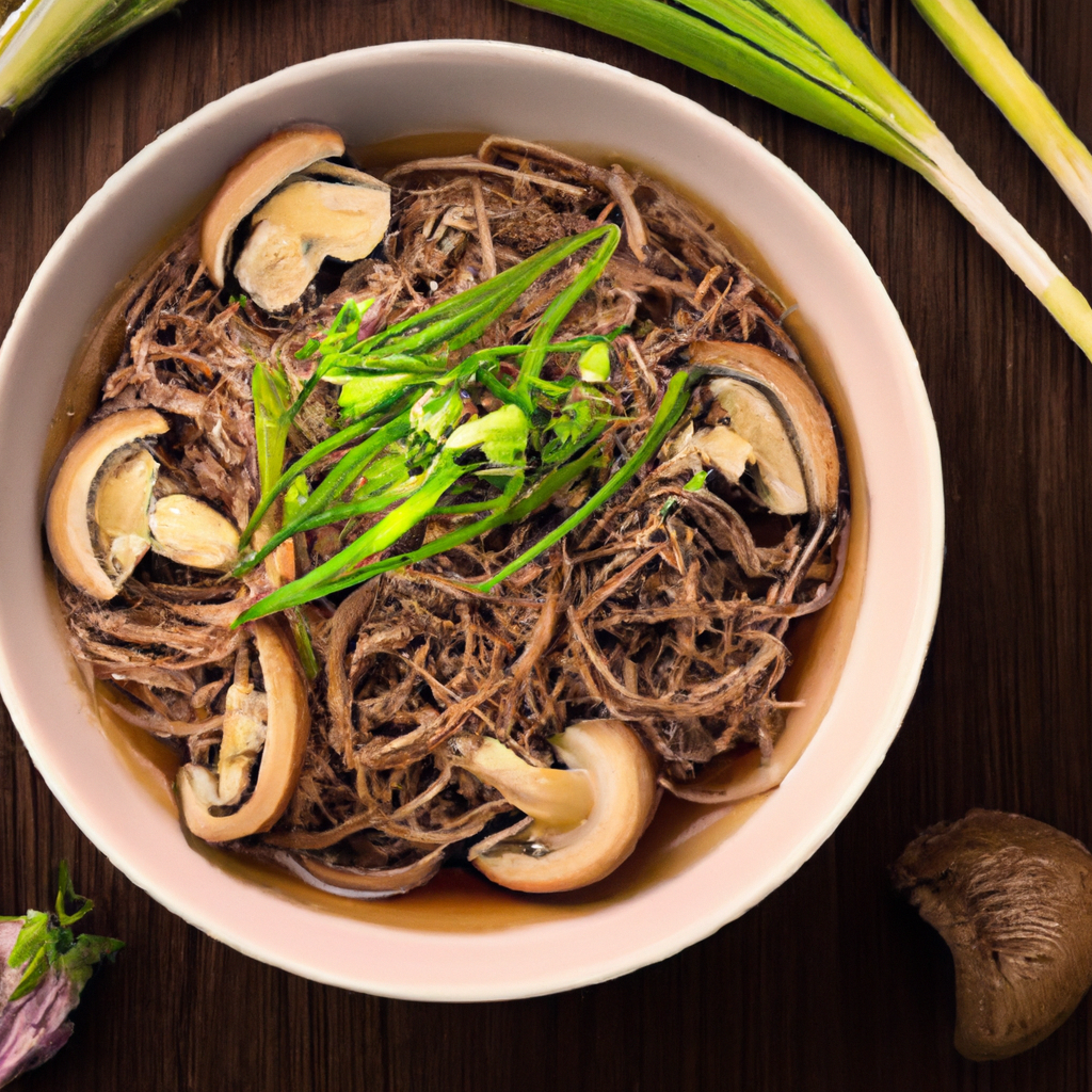 Soba Noodle Soup With Mushrooms
