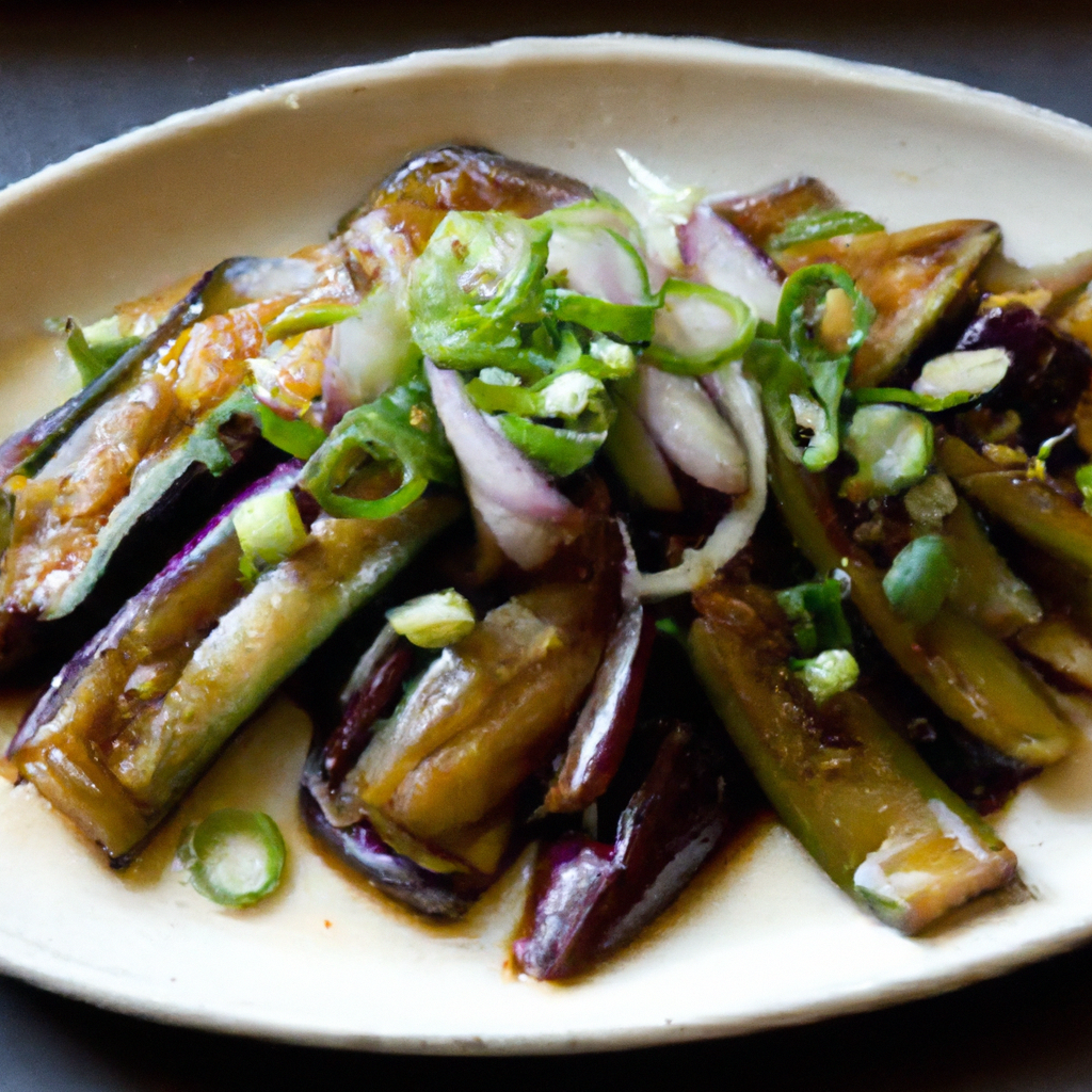 Korean Stir Fried Eggplant