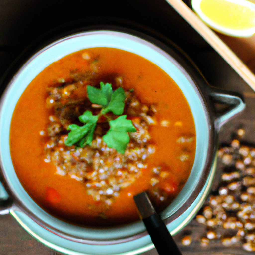 Moroccan Spiced Lentil And Carrot Soup