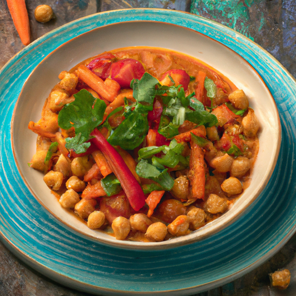 Moroccan Spiced Chickpea And Carrot Stew