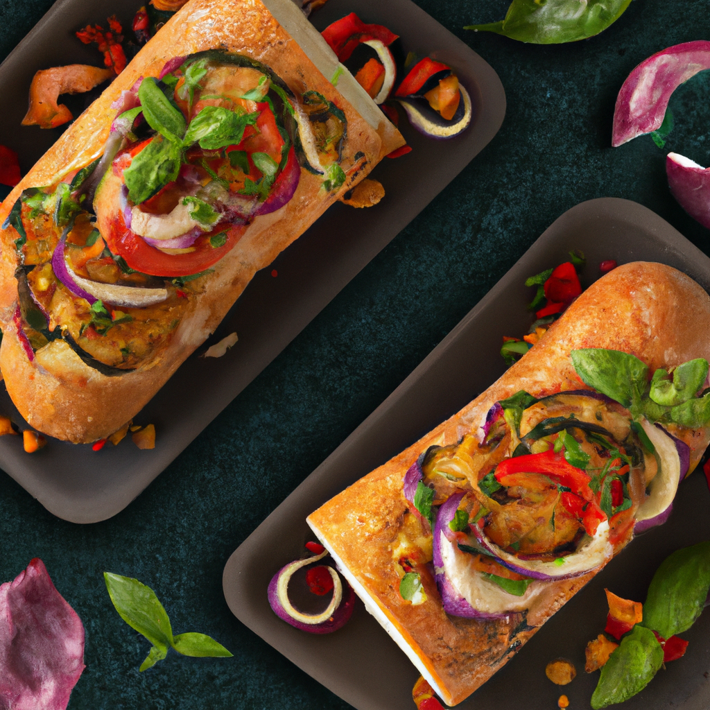 Grilled Vegetable And Basil Panini