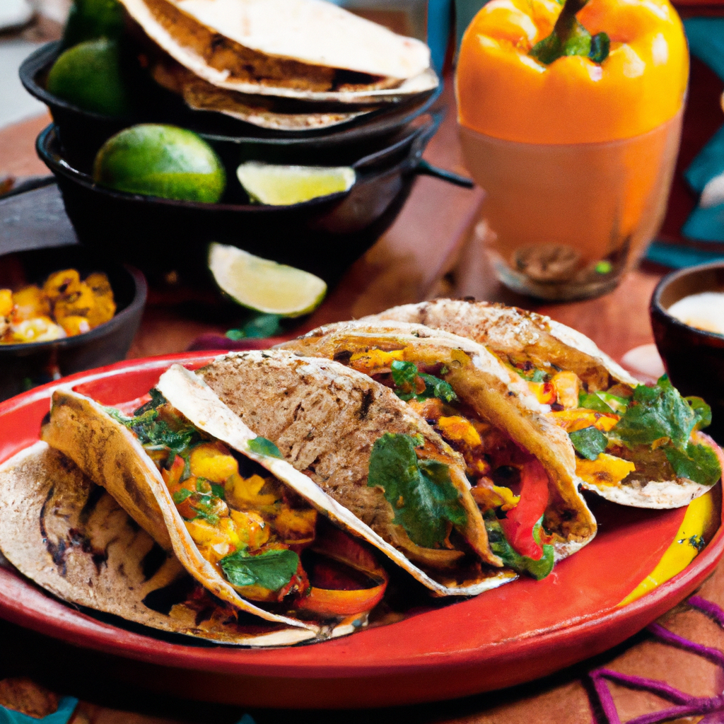 Grilled Veggie And Black Bean Tacos