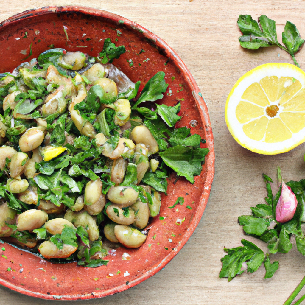 Fava Beans With Garlic And Lemon