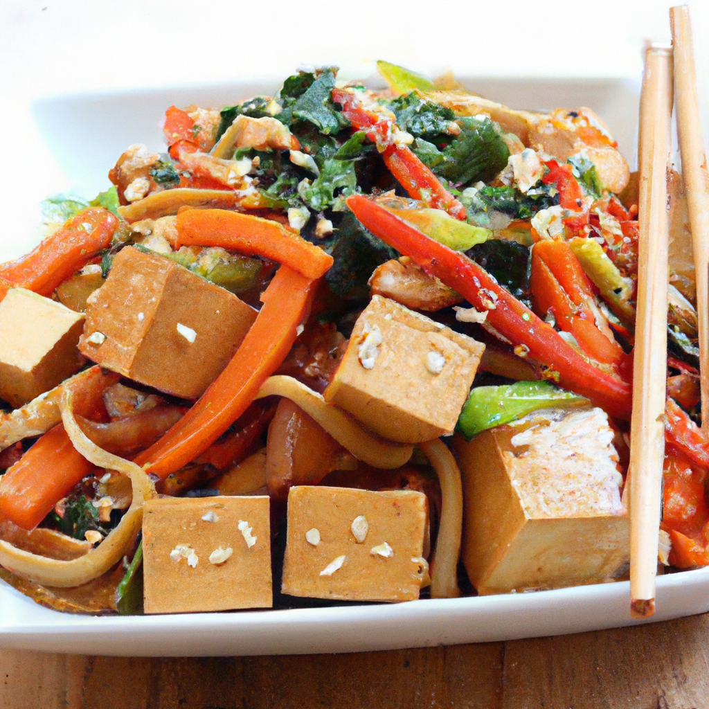 Tofu And Vegetable Lo Mein