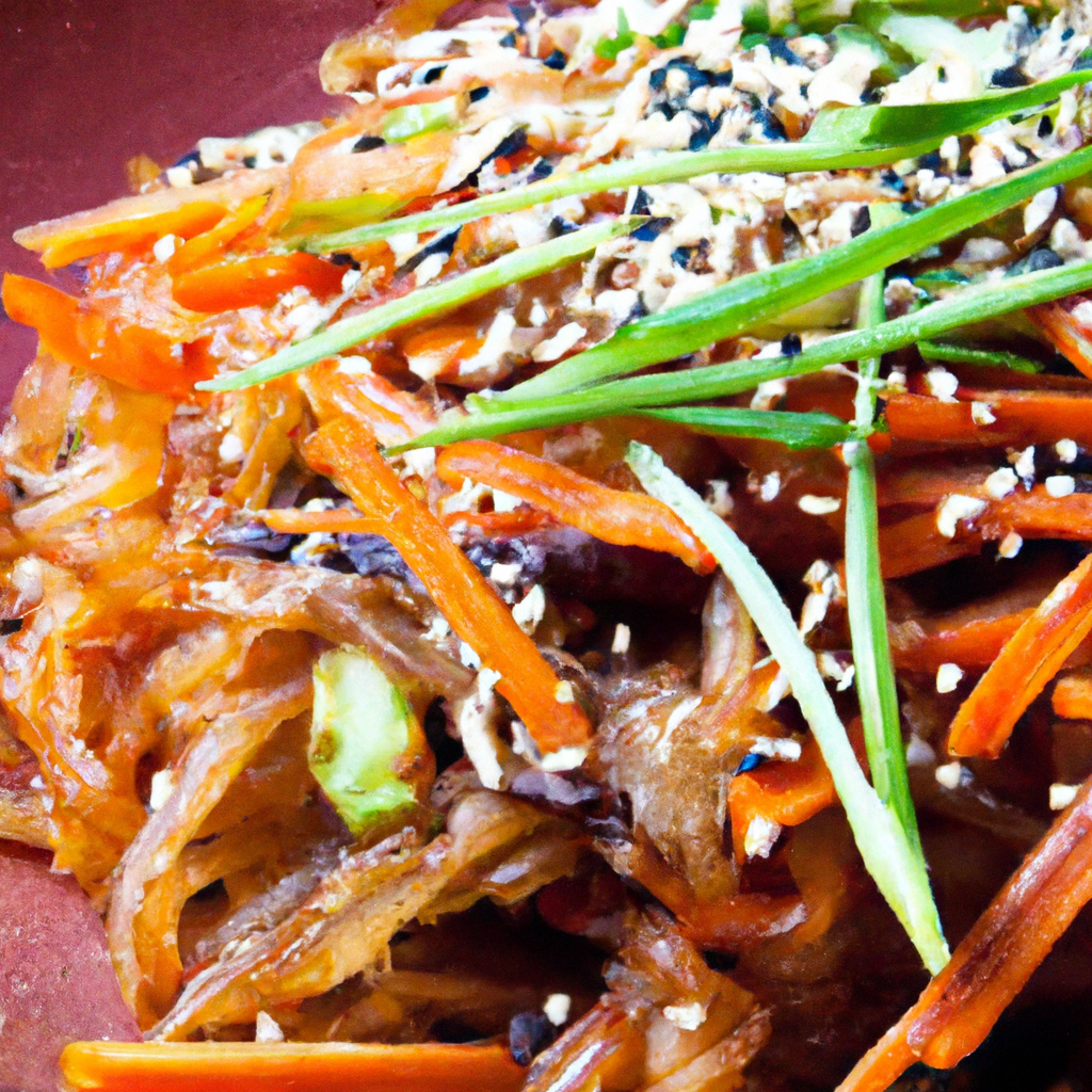 Korean Sweet Potato Noodles Japchae