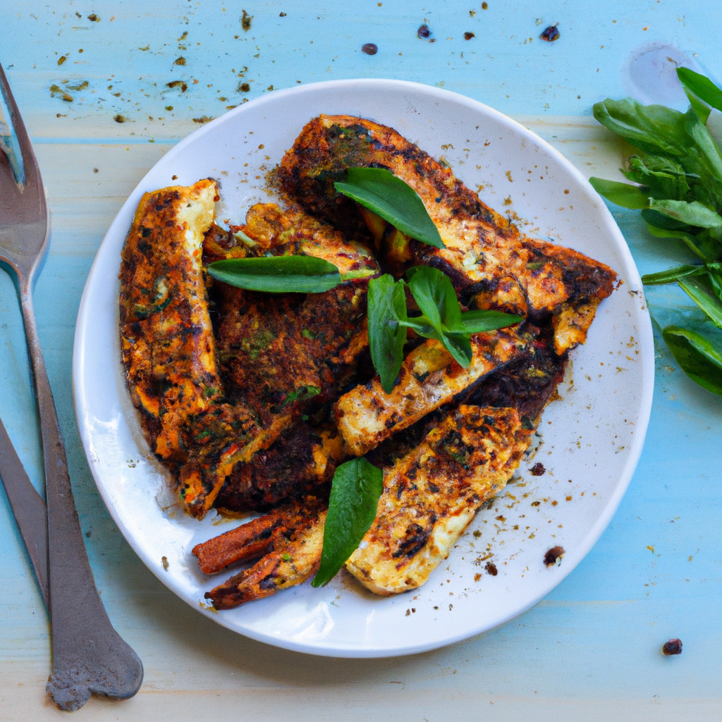 Grilled Halloumi With Zaatar