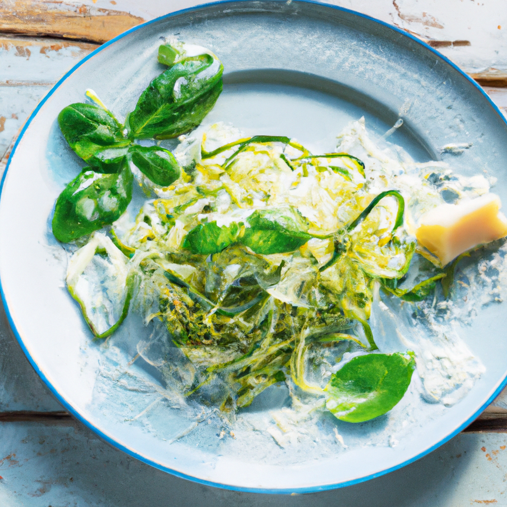 Zucchini Pasta With Creamy Lemon Sauce