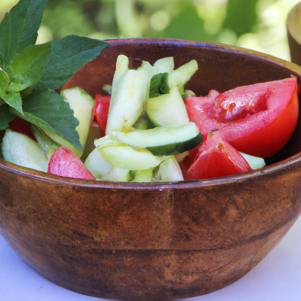 Turkish Tomato And Cucumber Salad