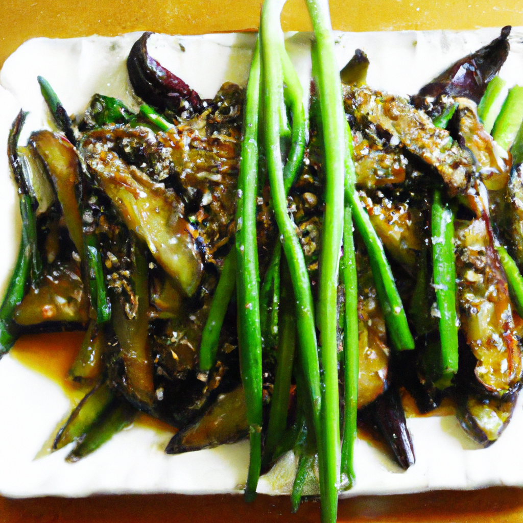 Szechuan Style Eggplant And Green Beans