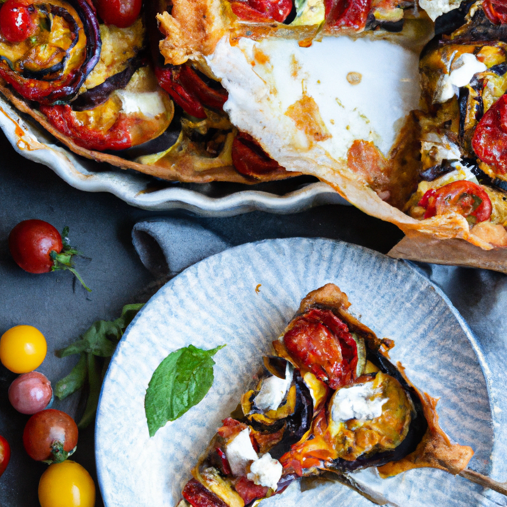 Grilled Vegetable And Tomato Tart