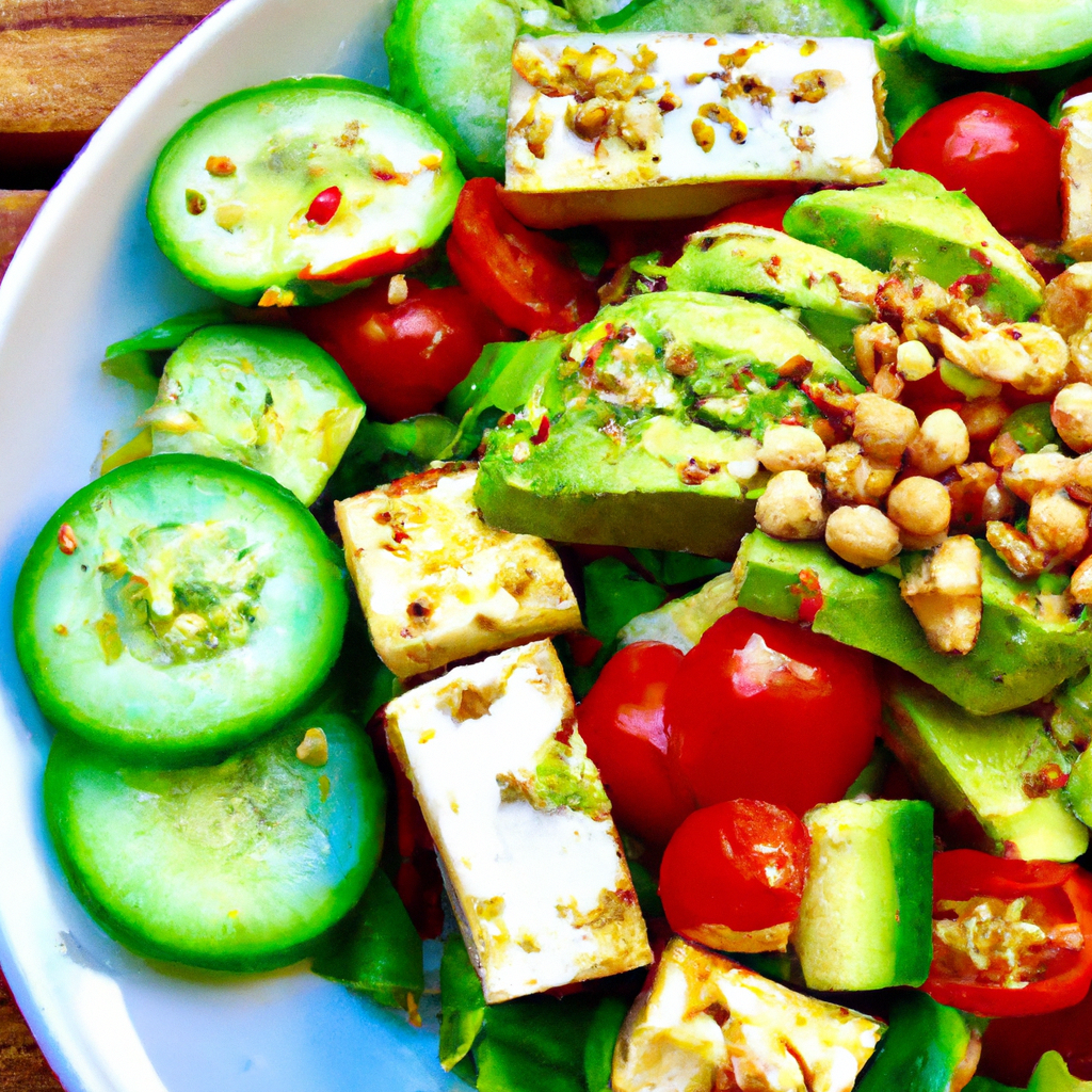 Vietnamese Tofu And Avocado Salad