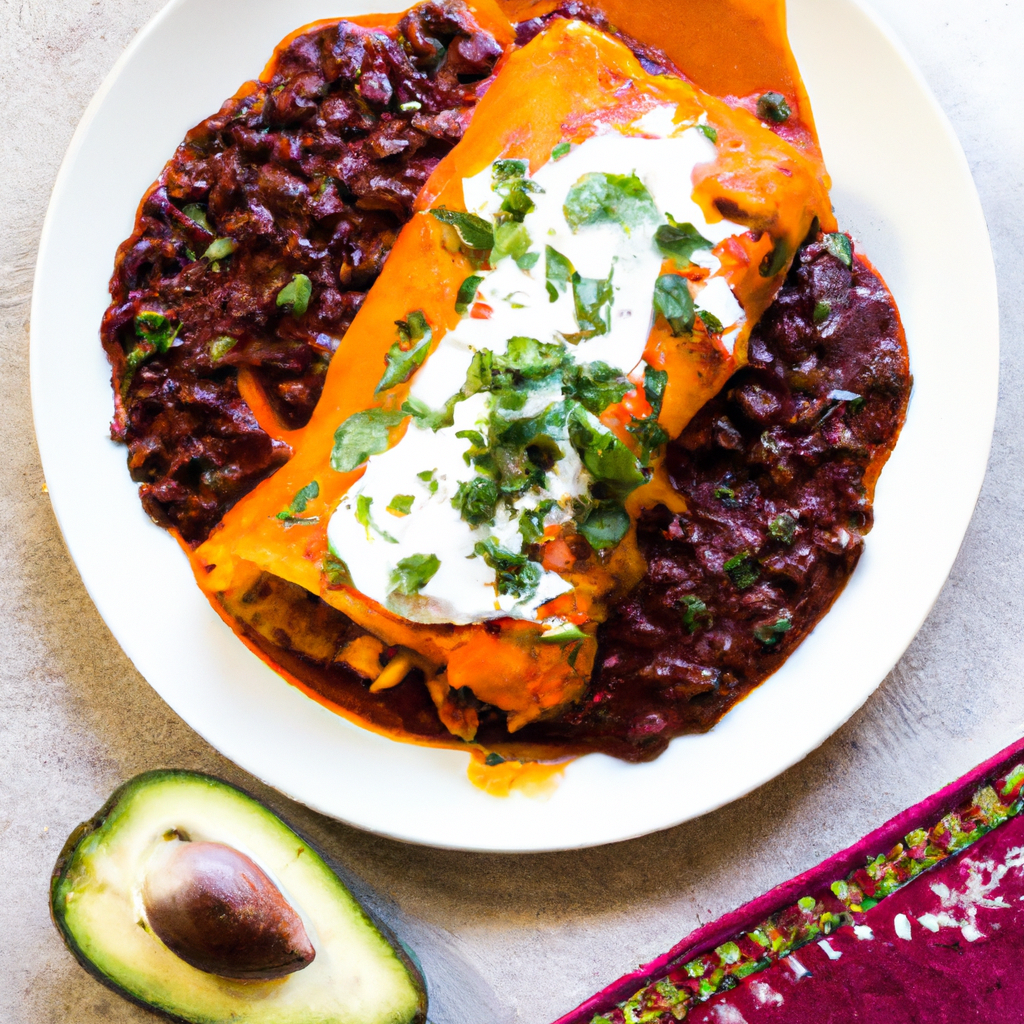Black Bean And Sweet Potato Enchiladas
