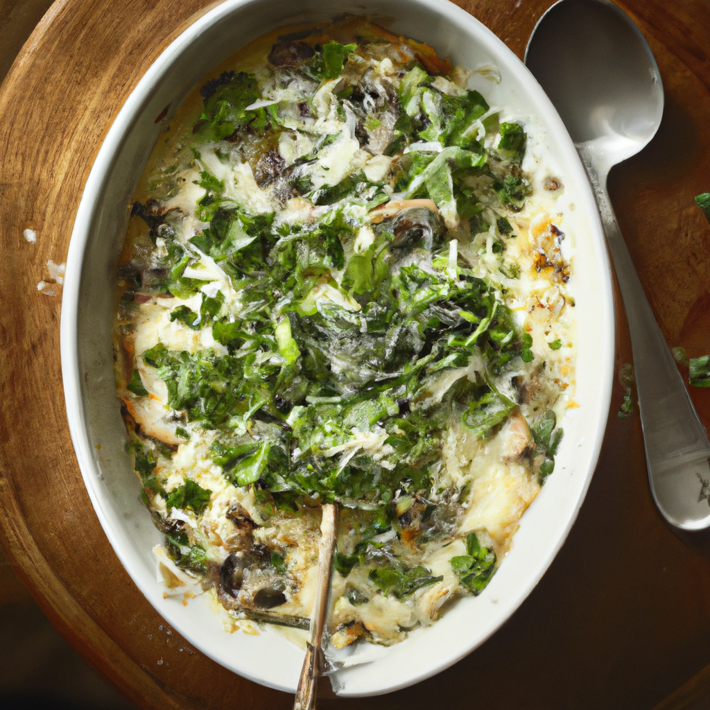 Mushroom And Leek Gratin