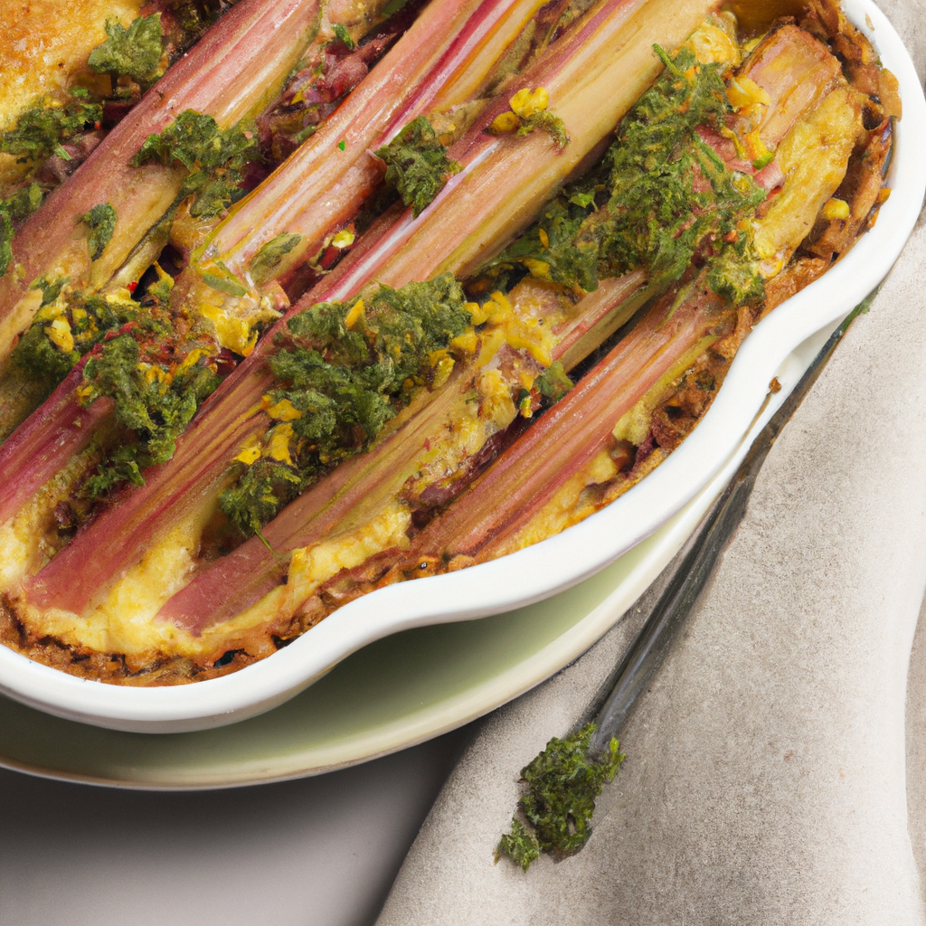 Rhubarb Cornbread Stuffing
