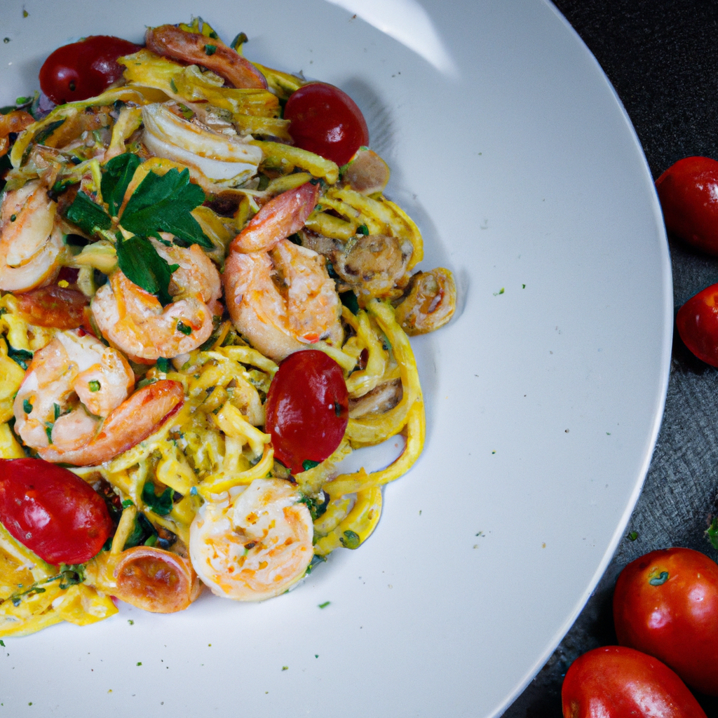 Simple King Prawn Pasta