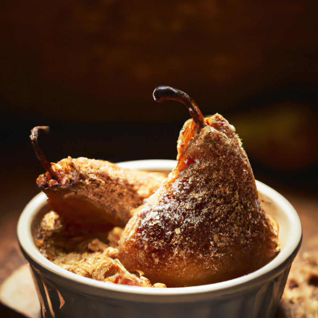 Single Serving Pear Crisp Paleo Gf