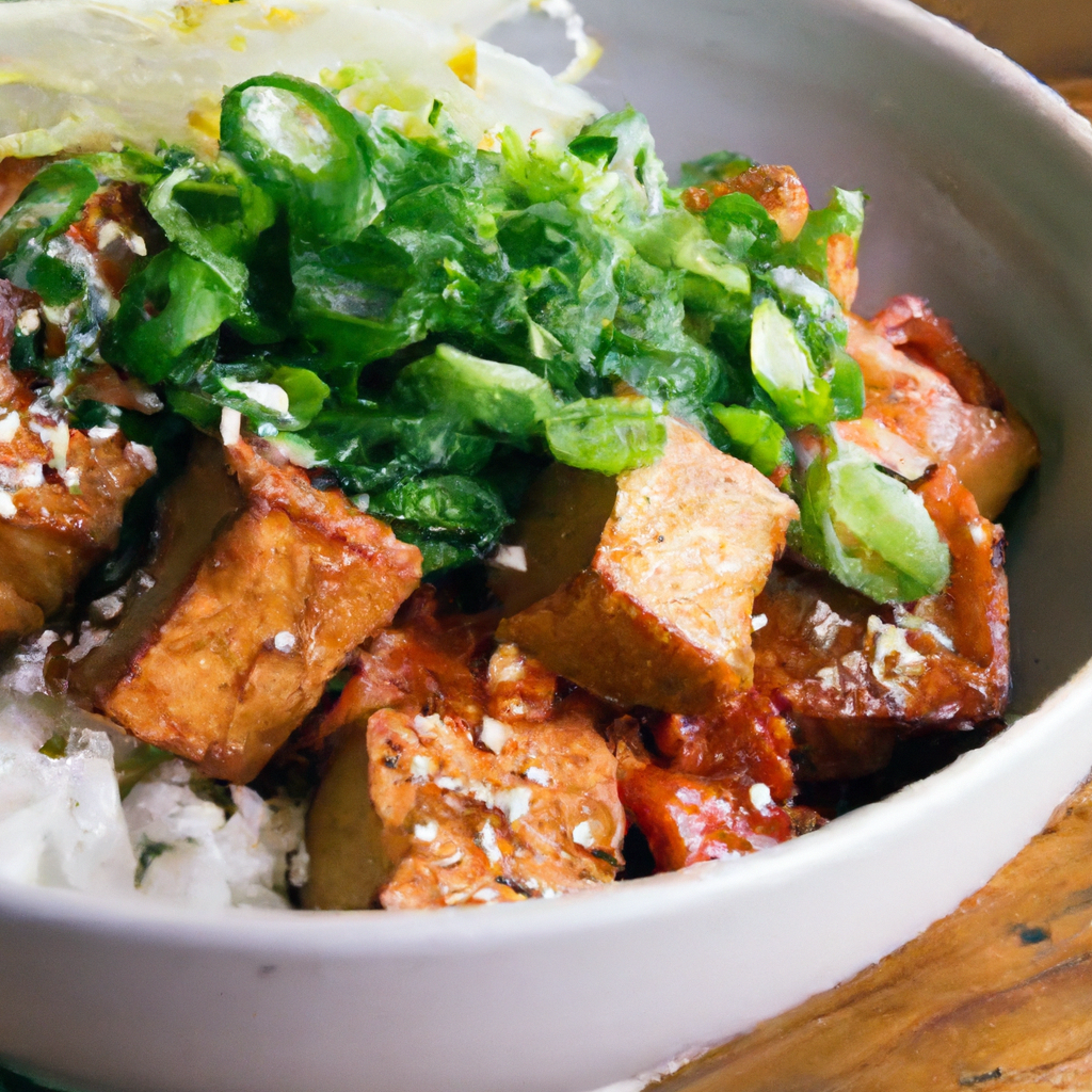 Spicy Korean Bbq Tofu Bowl