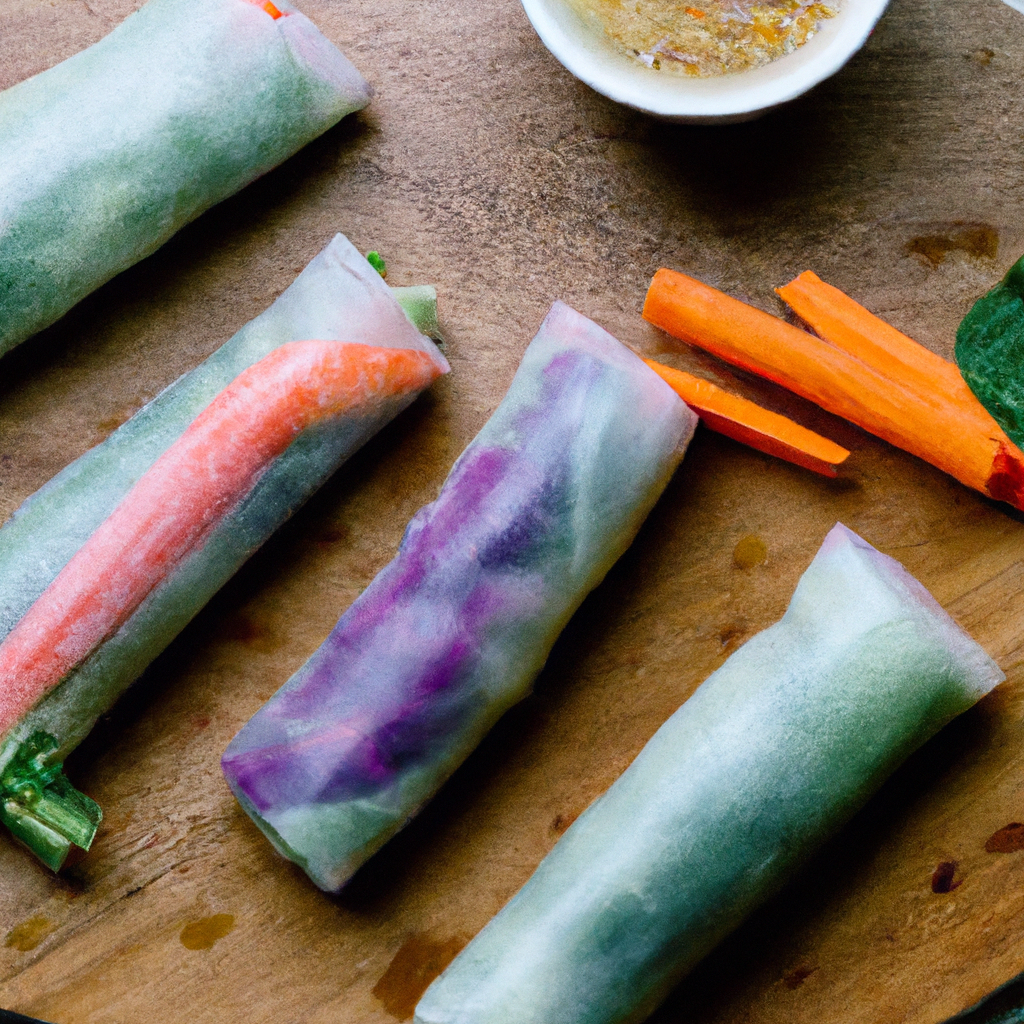 Spring Rolls With Peanut Sauce