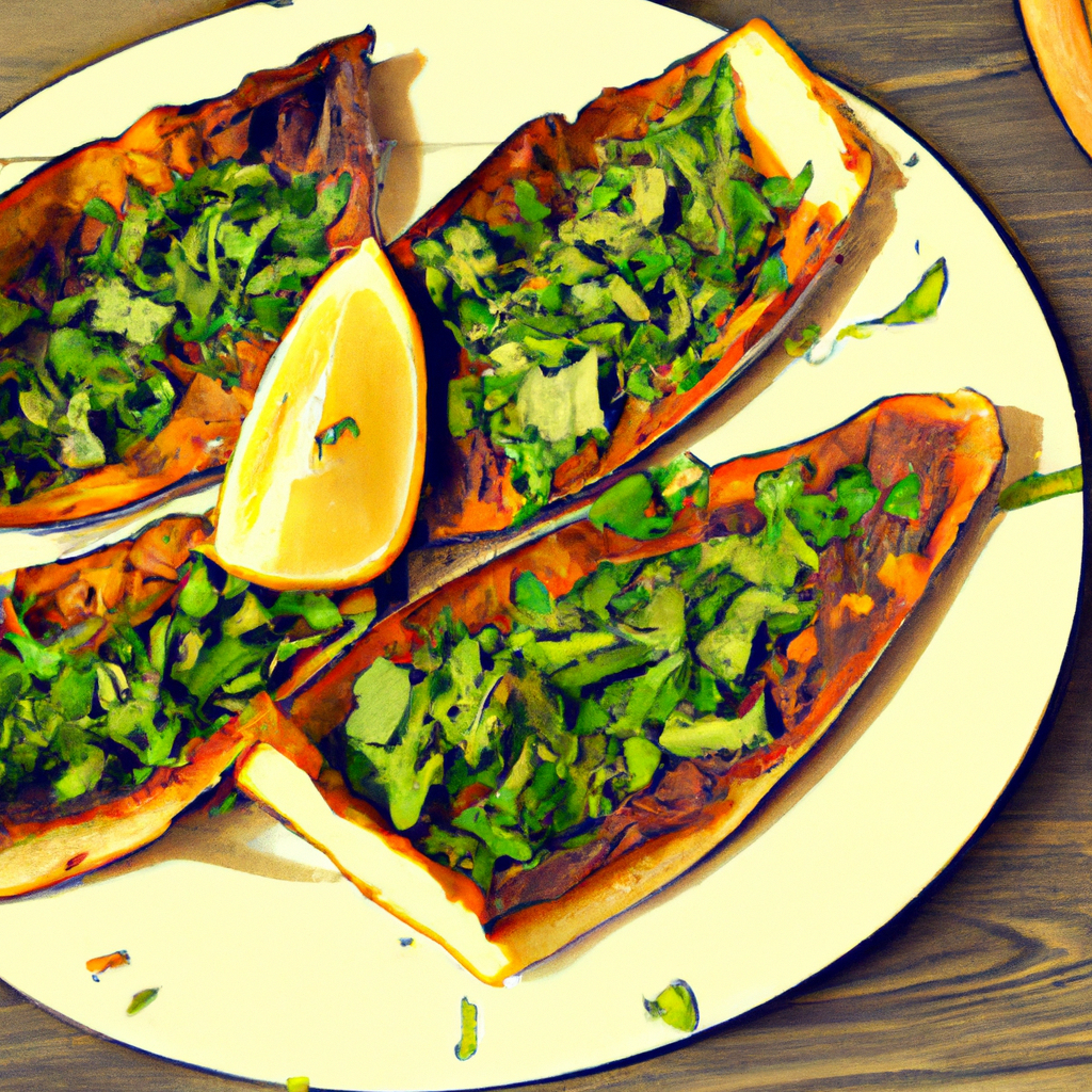 Turkish Pide With Mushrooms